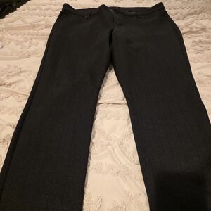 LIVERPOOL Black Herringbone Dress Pants